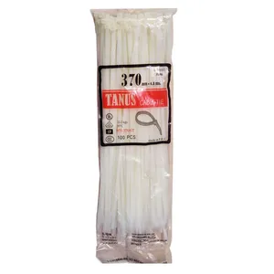 بست کمربندی تانوس مدل HY-370ST سایز 370x4.8 بسته 100 تایی