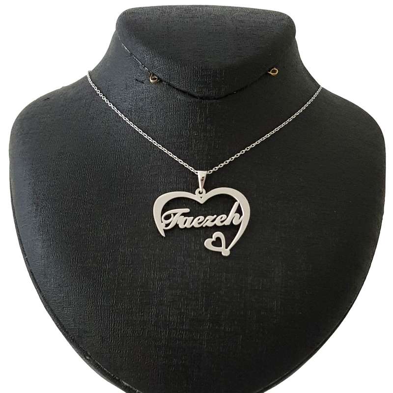 گردنبند نقره مدل اسم فائزه کد Termehsilver2 گردنبند نقره مدل اسم فائزه کد Termehsilver2