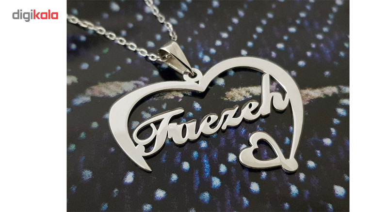 گردنبند نقره مدل اسم فائزه کد Termehsilver2 گردنبند نقره مدل اسم فائزه کد Termehsilver2