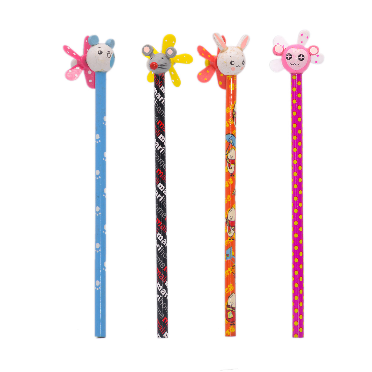 مداد مشکی عروسکی کد 2 بسته 4 عددی