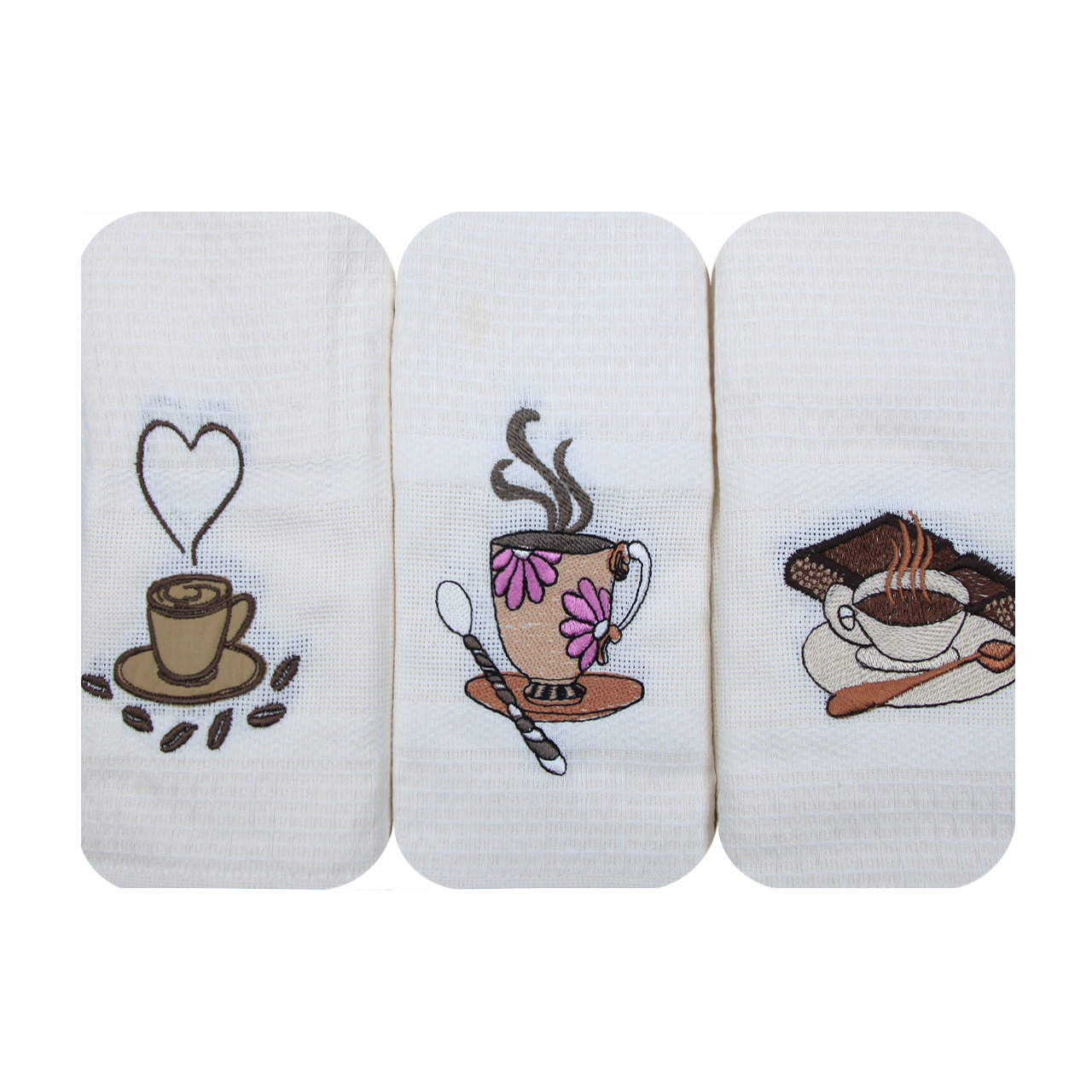 دستمال آشپزخانه آکیپیک طرح Tea بسته 6 عددی