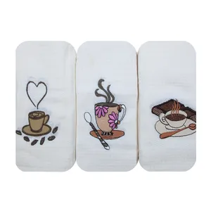 دستمال آشپزخانه آکیپیک طرح Tea بسته 6 عددی