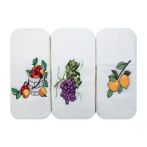 دستمال آشپزخانه آکیپیک طرح Fruits-V1 بسته 6 عددی
