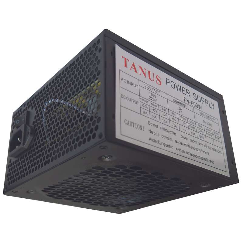منبع تغذیه کامپیوتر تانوس مدل 600W-P4 منبع تغذیه کامپیوتر تانوس مدل 600W-P4