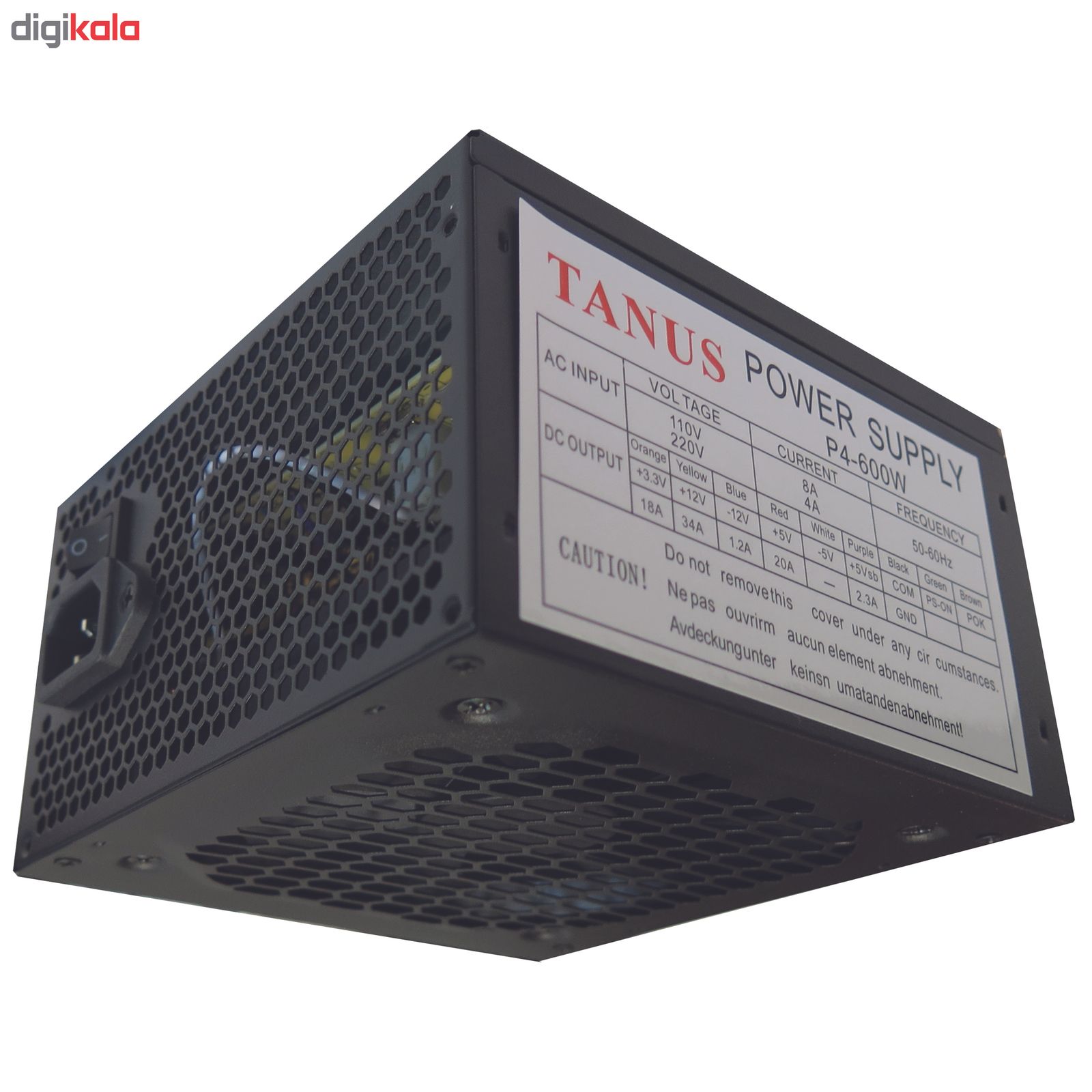 منبع تغذیه کامپیوتر تانوس مدل 600W-P4 main 1 1