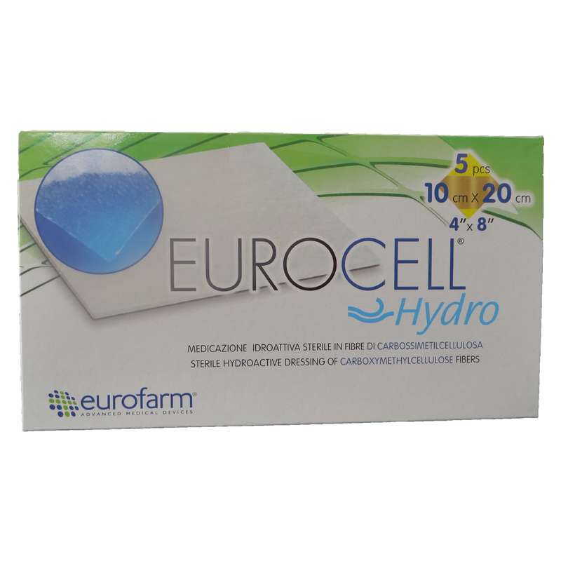 پانسمان یوروفارم مدل هیدروفایبر یوروسل 10.20 بسته 5 عددی