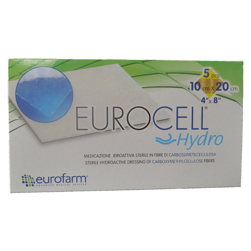 پانسمان یوروفارم مدل هیدروفایبر یوروسل 10.20 بسته 5 عددی