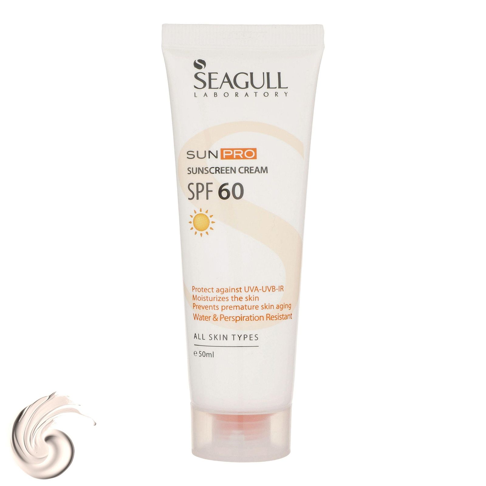 کرم ضدآفتاب بی‌رنگ سی گل SPF60 مدل SUNPRO مناسب انواع پوست، حجم 50 میلی‌لیتر -  - 1