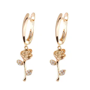 گوشواره زنانه ژوپینگ مدل گل کد AAC611