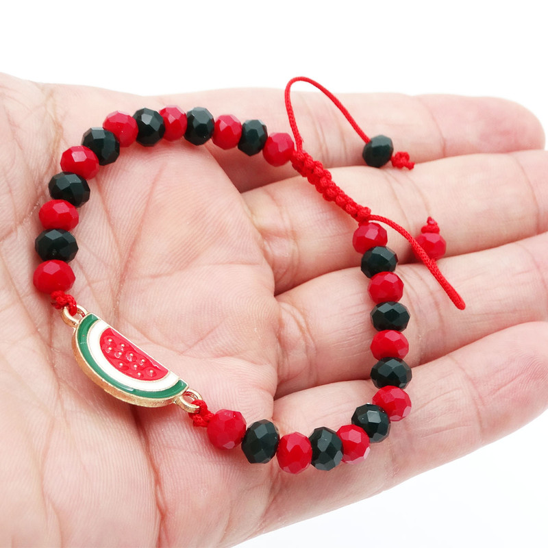 دستبند دخترانه مدل قاچ هندوانه یلدا  کد D 07