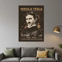 پوستر طرح نیکولا تسلا مدل Nikola Tesla 11062