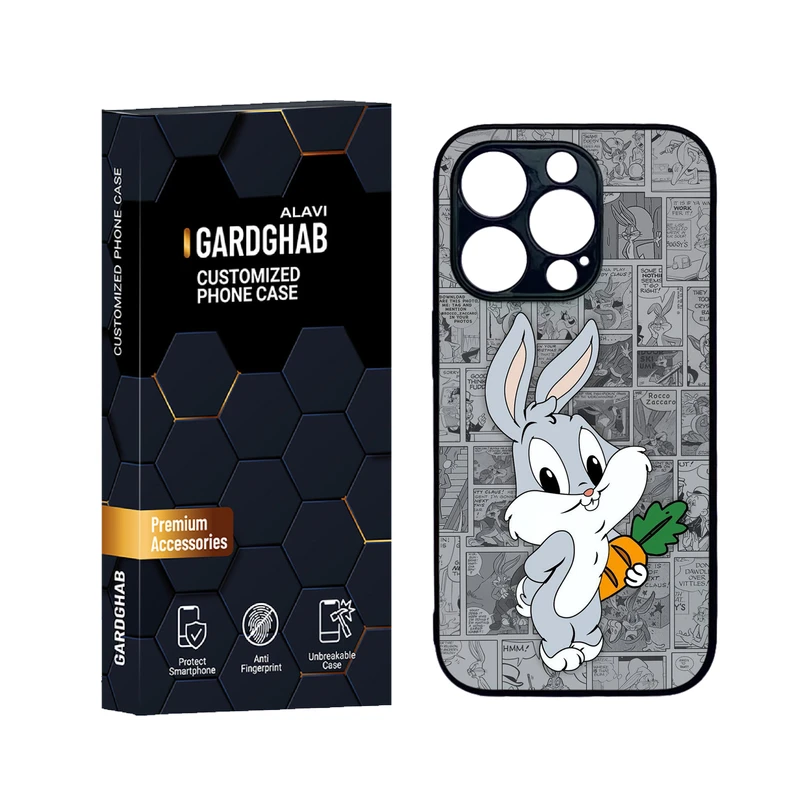 کاور گارد قاب علوی مدل دورژله ای کارتنی و انیمه مناسب برای گوشی موبایل اپل iPhone 14 Pro Max