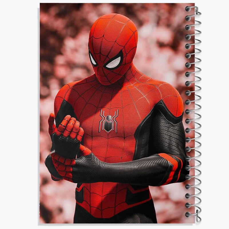 دفتر ژورنال نویسی 50 برگ خندالو مدل نقطه ای طرح مرد عنکبوتی مارول Marvel کد 19379