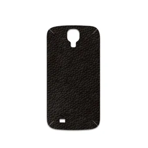 MAHOOT Dark-Brown-Leather Cover Sticker for Samsung Galaxy S4