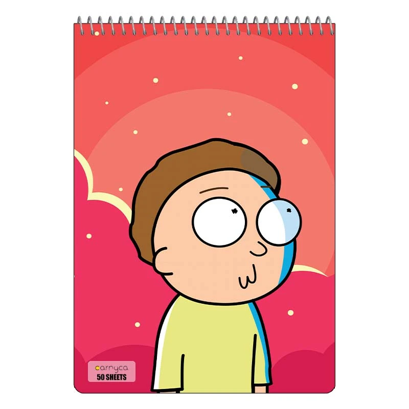 دفتر نقاشی 50 برگ سیمی کارنیکا طرح ریک و مورتی Rick and Morty کد 27570
