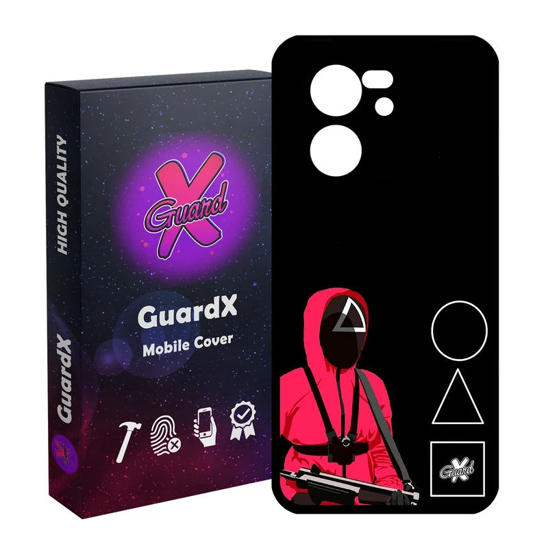 کاور گارد ایکس طرح Squid Game مدل Glass10410 مناسب برای گوشی موبایل شیائومی 13T/13T Pro/Redmi K60 Ultra
