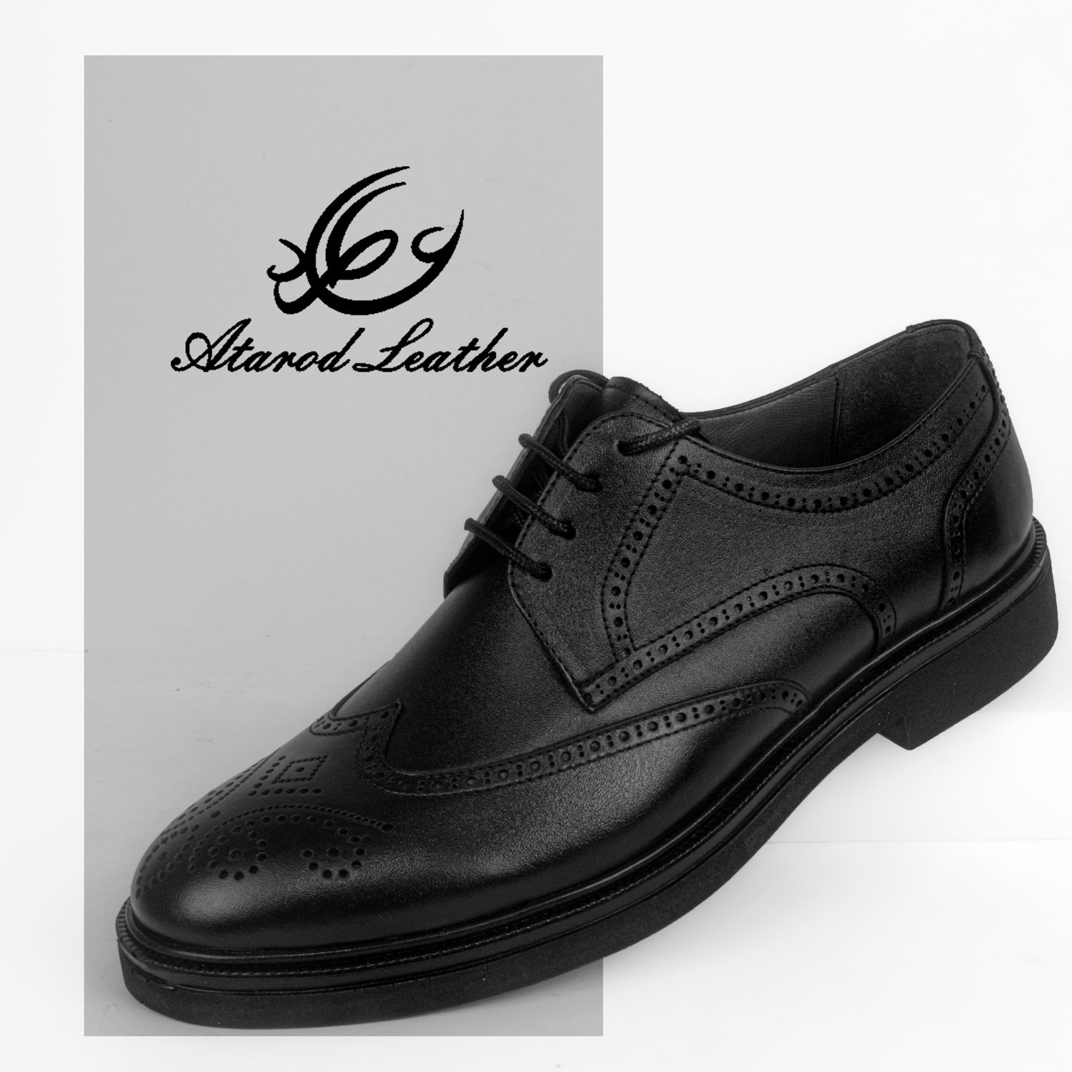 کفش مردانه چرم عطارد مدل SH10 -  - 4