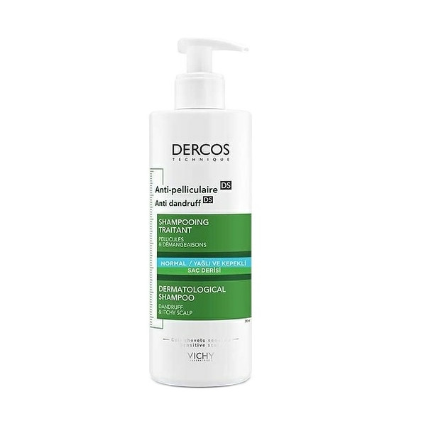 شامپو ضد شوره مو ویشی مدل Dercos  حجم 390 میلی لیتر