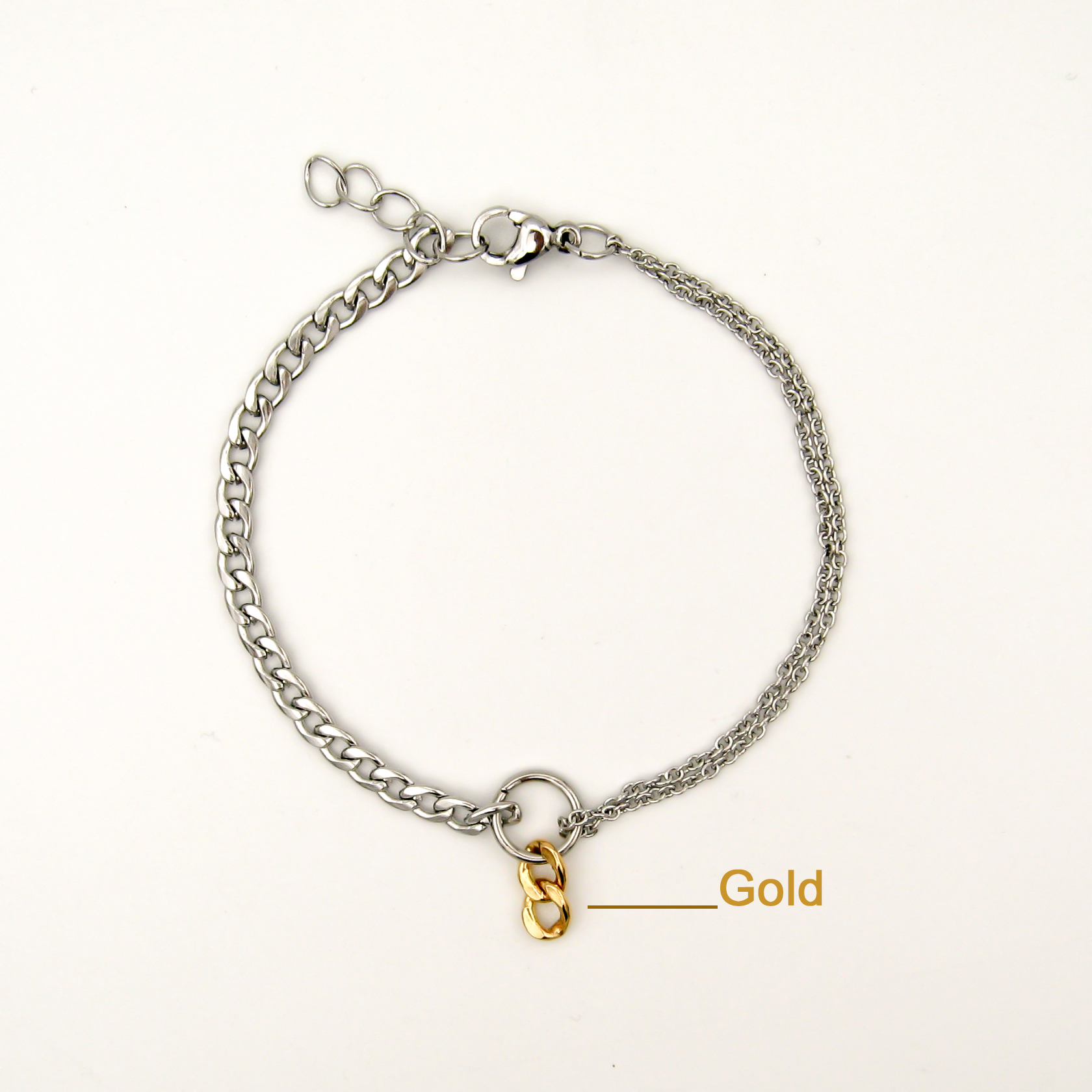 دستبند طلا 18 عیار زنانه مانچو مدل bfg236 -  - 3