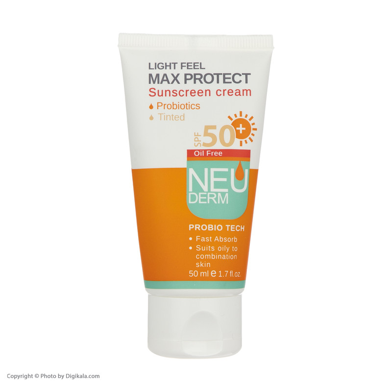 کرم ضد آفتاب رنگی نئودرم مدل Max Protect حجم 50 میلی لیتر