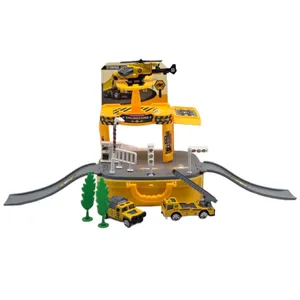 کیت ماشین بازی ناب سل مدل پارکینگ چمدانی راهسازی طرح Road construction machine