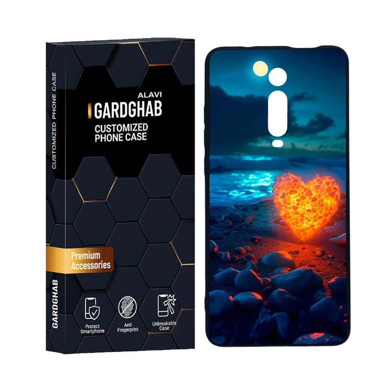 کاور گارد قاب علوی مدل دورژله ای عاشقانه مناسب برای گوشی موبایل شیائومی Mi 9T