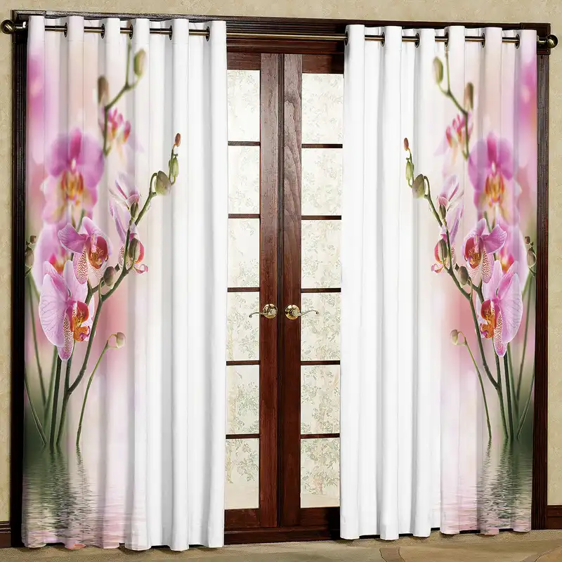 پرده مدل ارکیده مخمل پانچی کد 2500 سایز 200x140 سانتی متر