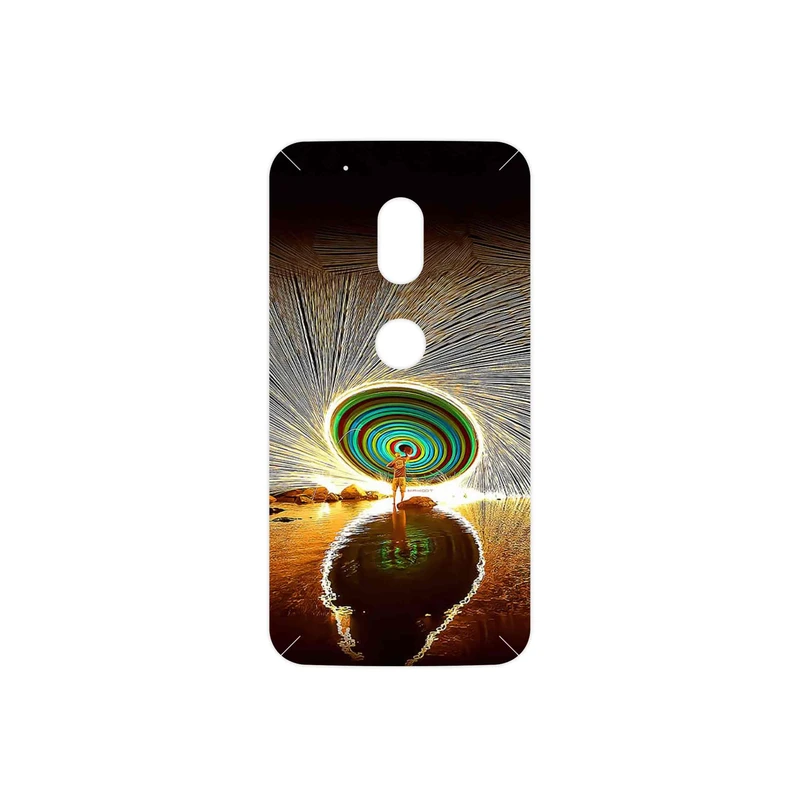 برچسب پوششی ماهوت مدل Night Light Fountain مناسب برای گوشی موبایل موتورولا Moto G4 Play