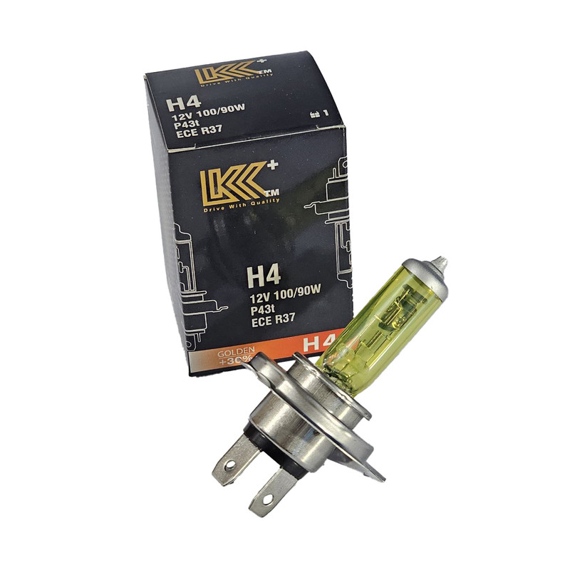 لامپ خودرو ال کی کی مدل H4 سه خار 100/90 وات کد zard-1950