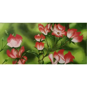 تابلو نقاشی رنگ روغن طرح گل مدرن کد 03