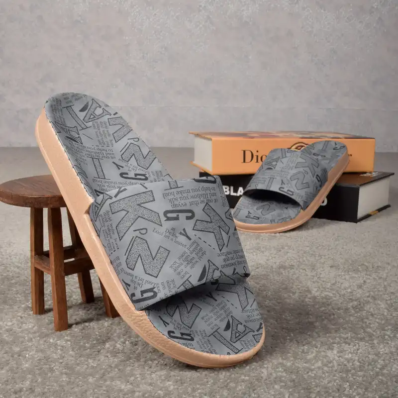 دمپایی زنانه پاپا مدل GRY.2766