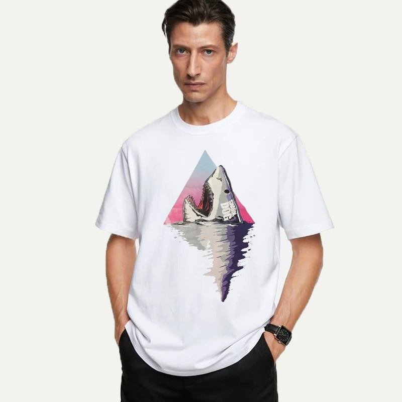 تی شرت آستین کوتاه مردانه مدل کوسه mo5010