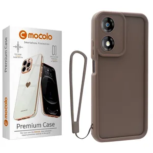 کاور موکولو مدل Silicone Puffer Strap مناسب برای گوشی موبایل موتورولا Moto E13 به همراه بند آویز