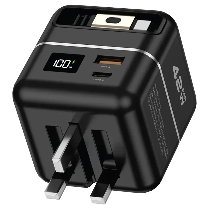 پاوربانک گرین لاین مدل GNGAN42PB10BK ظرفیت 5000 میلی آمپر ساعت