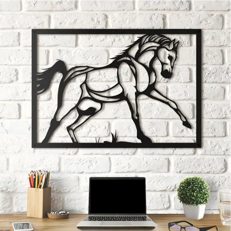 استیکر چوبی آتینو طرح اسب 2