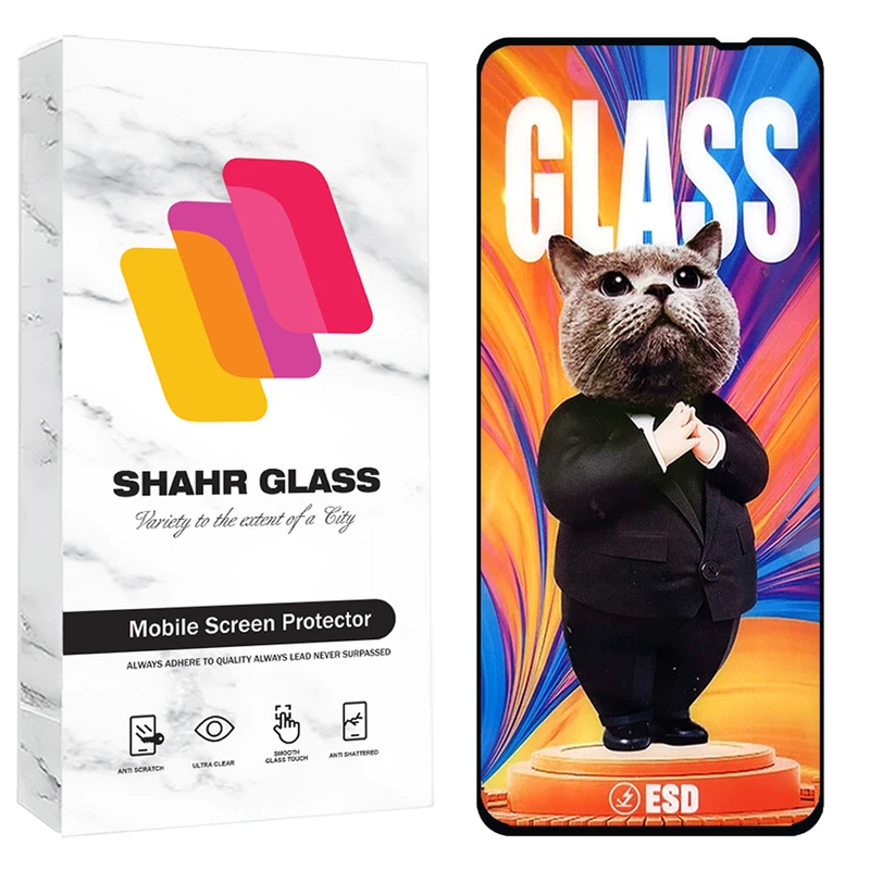 محافظ صفحه نمایش شهر گلس مدل SCATS20 مناسب برای گوشی موبایل شیائومی Redmi 12 4G / Redmi 12 5G / Redmi Note 13R 5G / Redmi 13 4G / Redmi 13 5G / Poco M6 Plus / بلک ویو BlackView Shark 8 4G