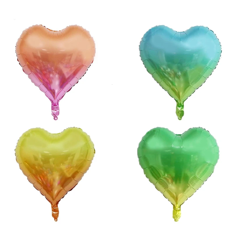 بادکنک فویلی مدل قلب کد NH-4 بسته 4 عددی