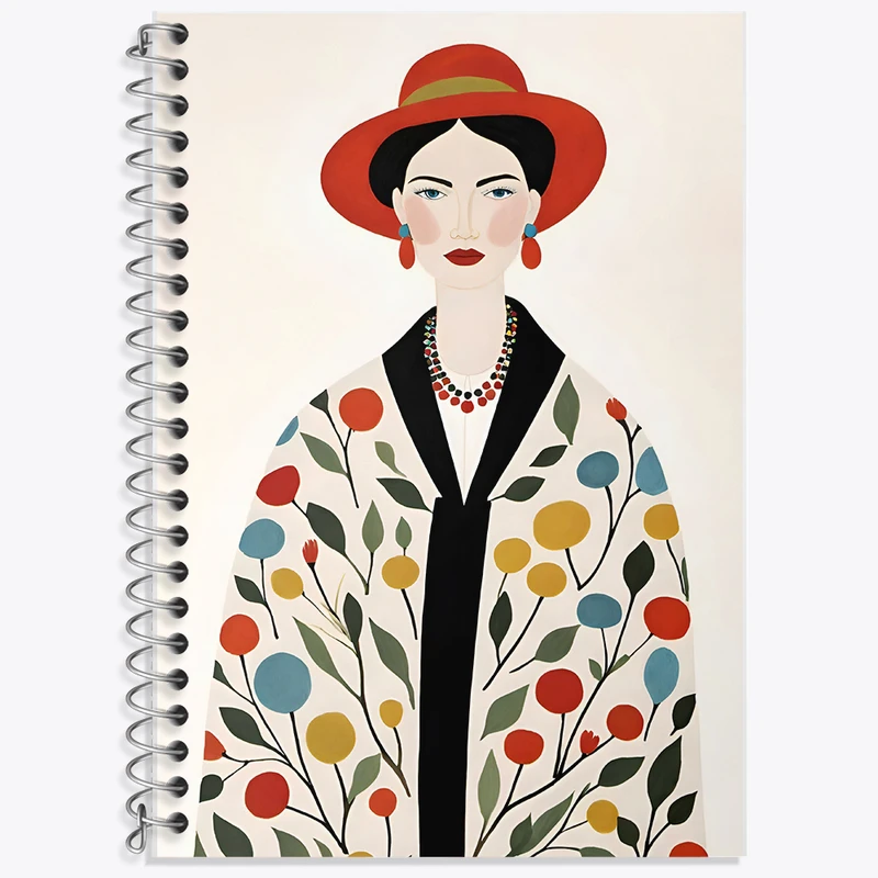 دفتر زبان 50 برگ خندالو مدل دو خط طرح دخترانه کد F7328