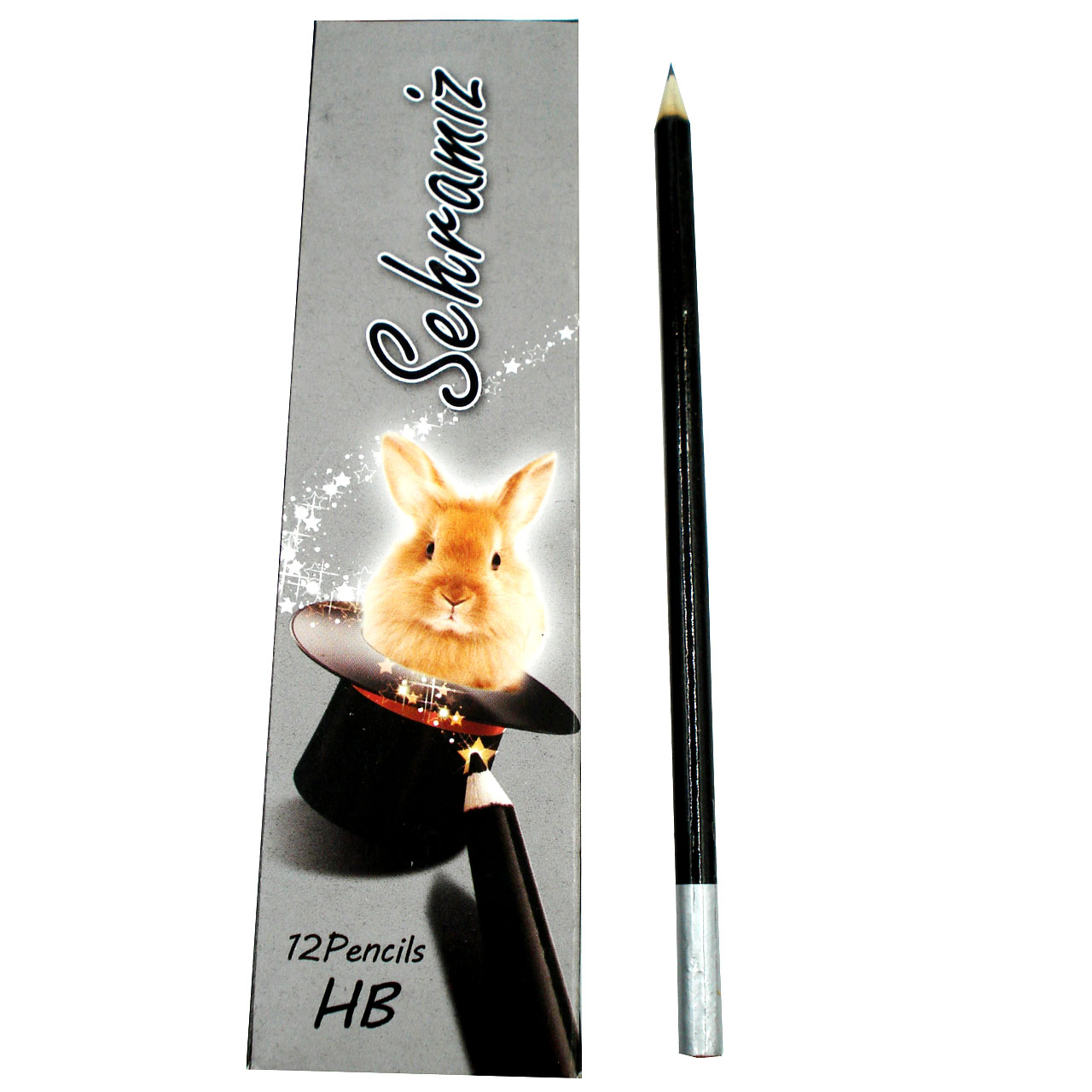 مداد مشکی سحر آمیز مدل TW2 بسته 12 عددی 