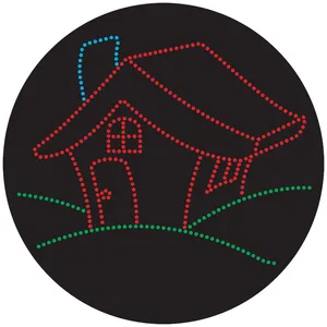 تابلو فروشگاهی LED آیدین طرح خانه