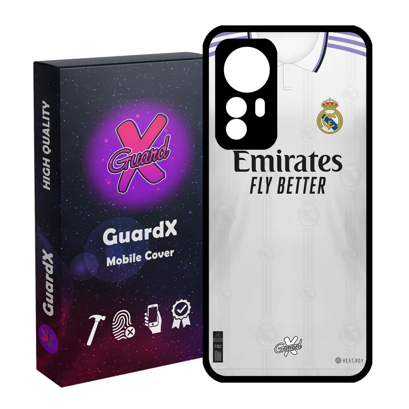 کاور گارد ایکس طرح رئال مادرید مدل Glass10465 مناسب برای گوشی موبایل شیائومی Redmi Note 12S