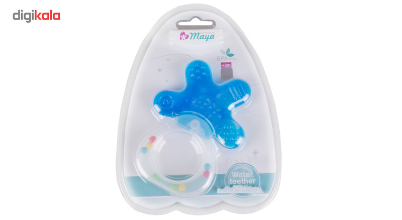 دندان گیر جغجغه ای مایا مدل آبدار کد 002