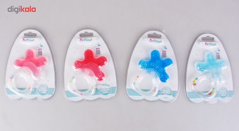 دندان گیر جغجغه ای مایا مدل آبدار کد 002