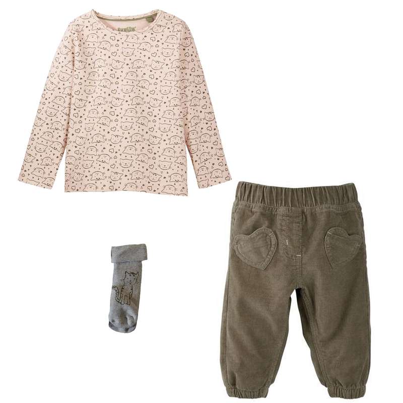 ست 3 تکه لباس نوزادی لوپیلو مدل lk180