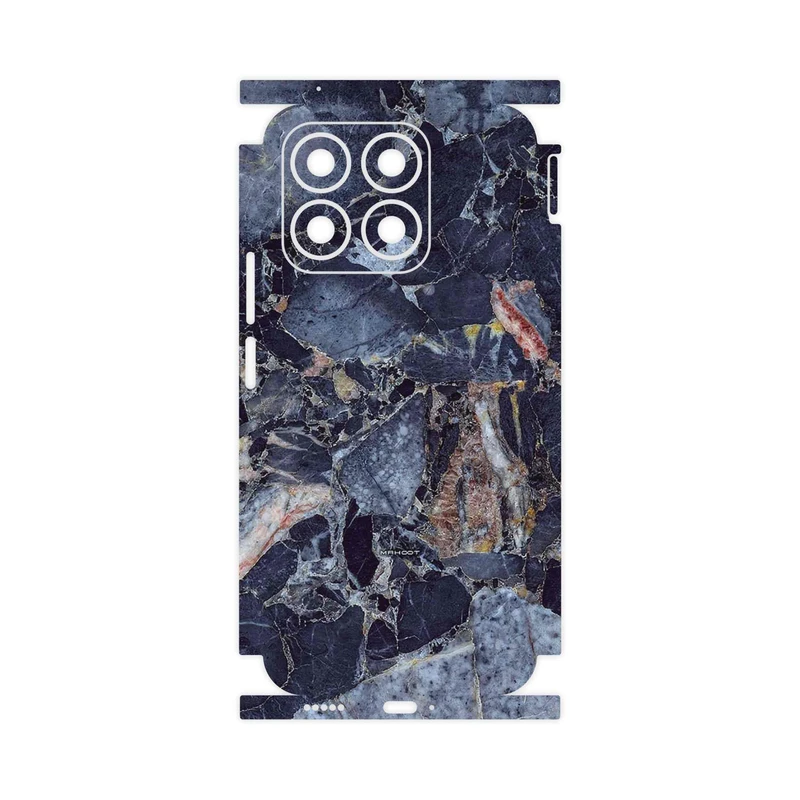برچسب پوششی ماهوت مدل Broken black marble-FullSkin مناسب برای گوشی موبایل آنر X8b