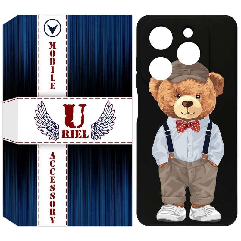 کاور یوریل مدل KSH کد 41 طرح تدی مناسب برای گوشی موبایل تکنو Spark 20 / Spark Go 2024