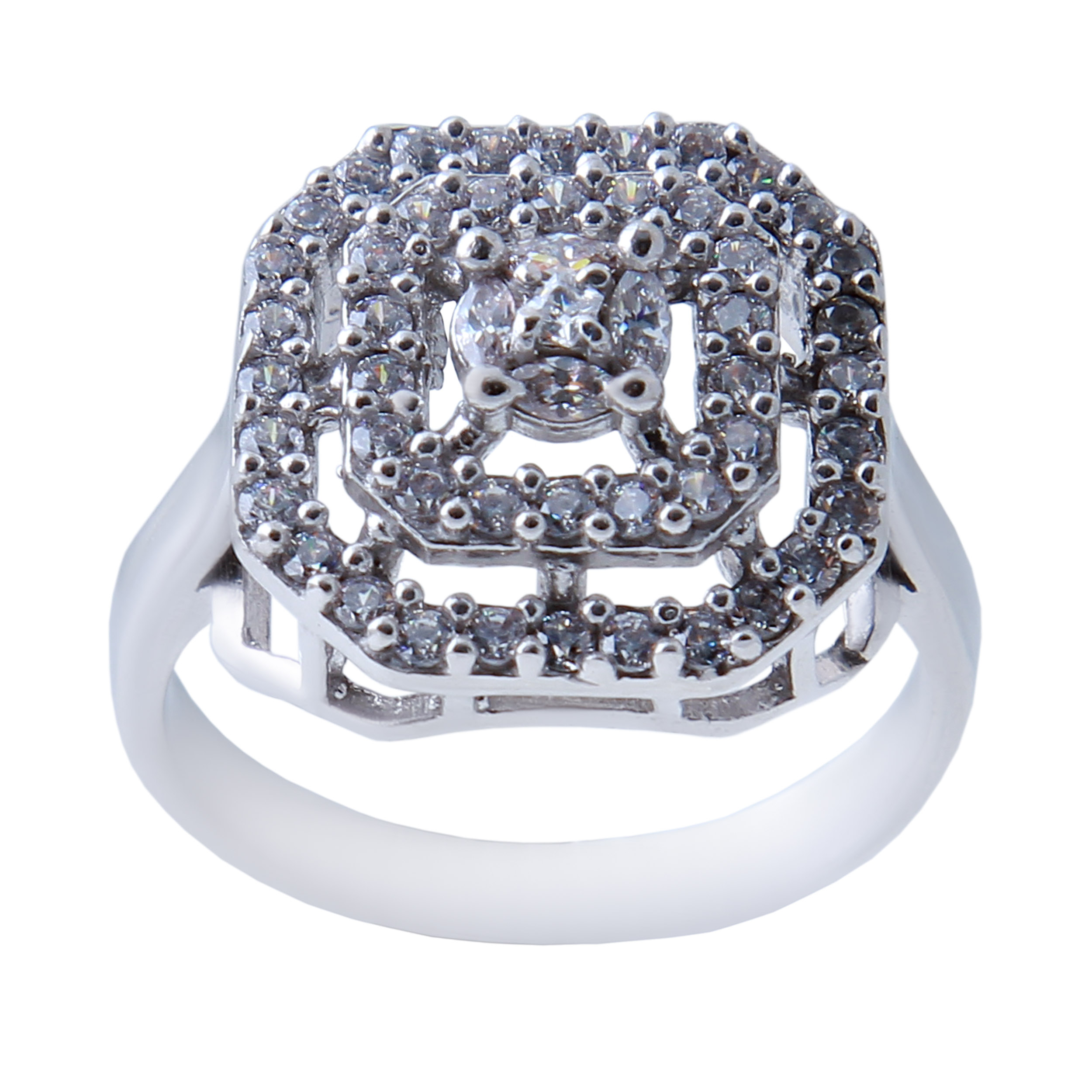    انگشتر نقره زنانه بازرگانی میلادی کد AWR_524