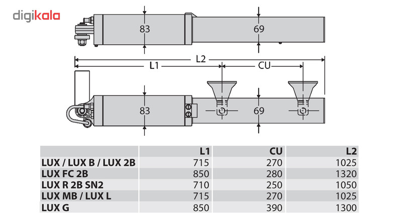 جک پارکینگی بی اف تی مدل LUXL جک پارکینگی بی اف تی مدل LUXL