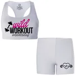 ست نیم تنه و شلوارک ورزشی زنانه 27 مدل WORKOUT کد WN841
