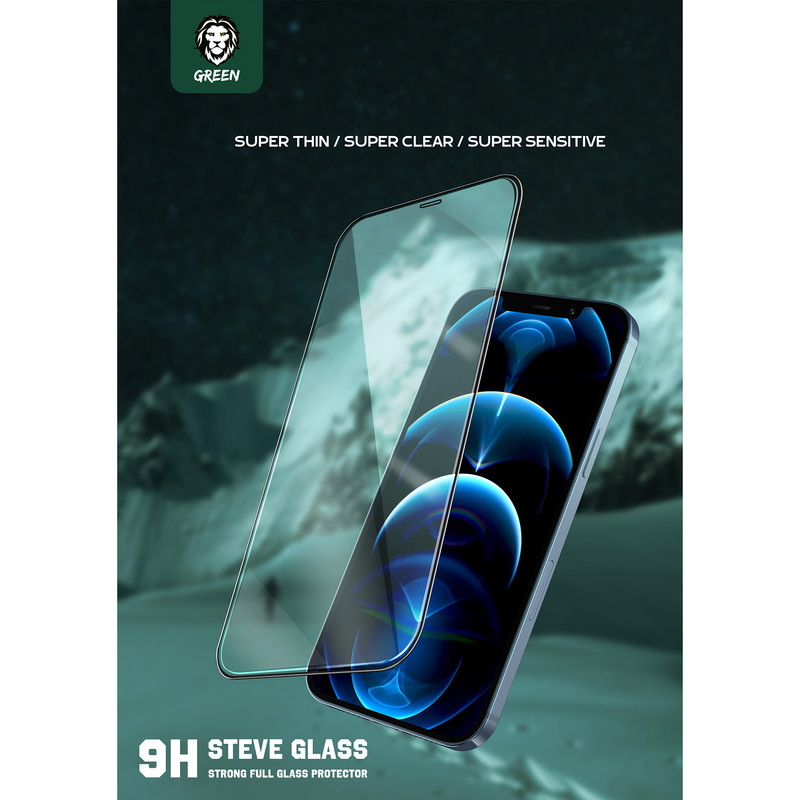 محافظ صفحه نمایش گرین لاین مدل Steve مناسب برای گوشی موبایل اپل iPhone 13 / 13 Pro